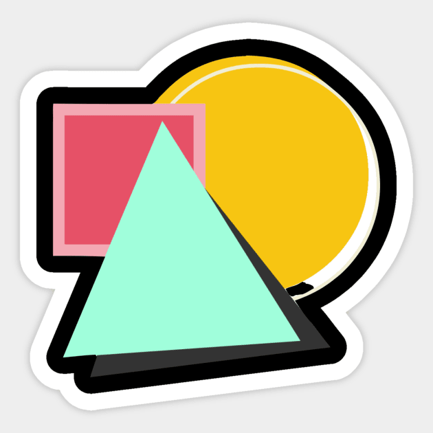 Shapes Sticker by konestore